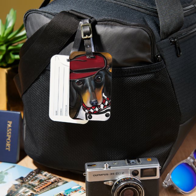 DOXIE RACER LUGGAGE TAG (Front & Back)