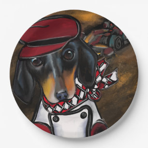 DOXIE RACER PAPER PLATE