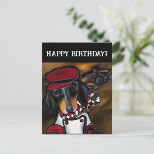 DOXIE RACER POSTCARD