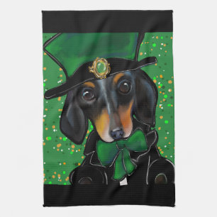 DOXIE  SAINT PATTY TEA TOWEL