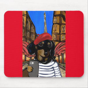 Doxie Selfie Mouse Mat
