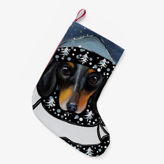 DOXIE  SMALL CHRISTMAS STOCKING (Front (Hanging))