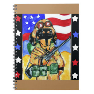 Doxie Soldier Notebook