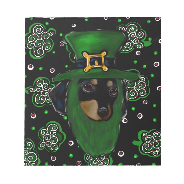 Doxie St. Patty Notepad (Front)
