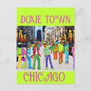 Doxie  Town Chicago    Postcard