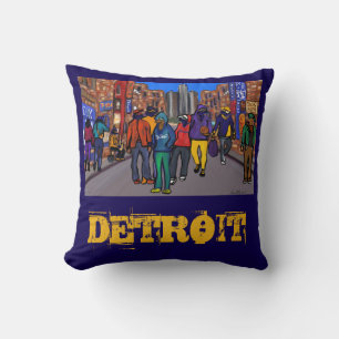 Doxie Town City - DETROIT Cushion