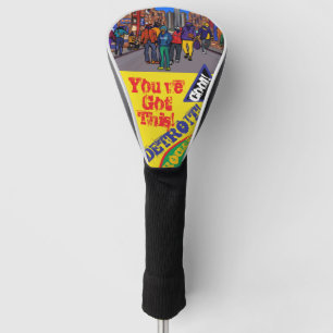 Doxie Town City - DETROIT Golf Head Cover