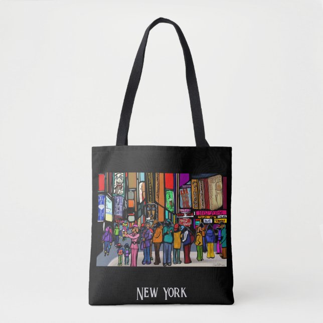 Doxie Town City - NEW YORK  Tote Bag (Front)