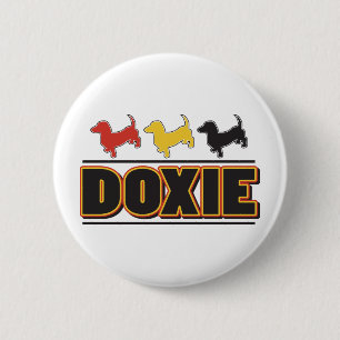 DOXIE-Word-COLOR 6 Cm Round Badge