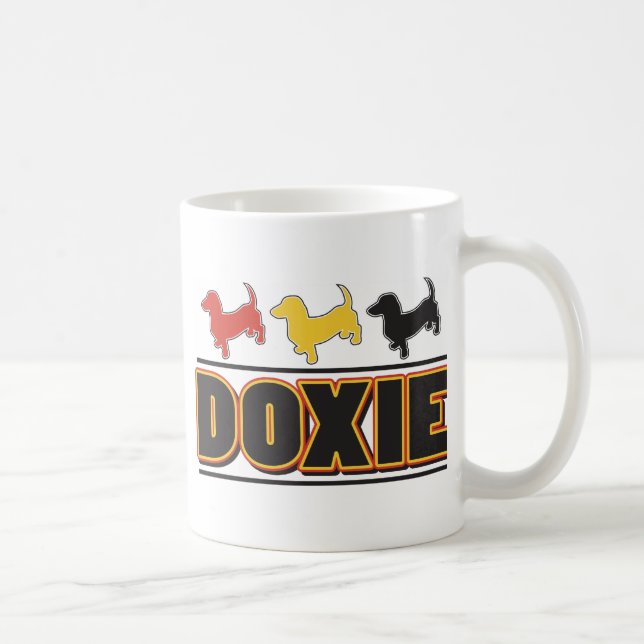 DOXIE-Word-COLOR Coffee Mug (Right)