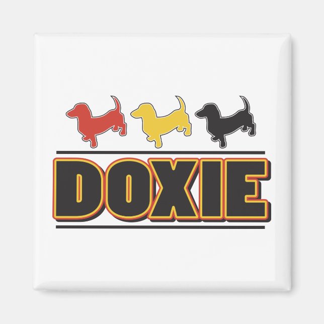 DOXIE-Word-COLOR Magnet (Front)
