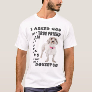 Doxiepoo Quote Mom, Doxiedoodle Dad, Dachshund Poo T-Shirt