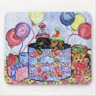 Doxies Birthday Mousepad