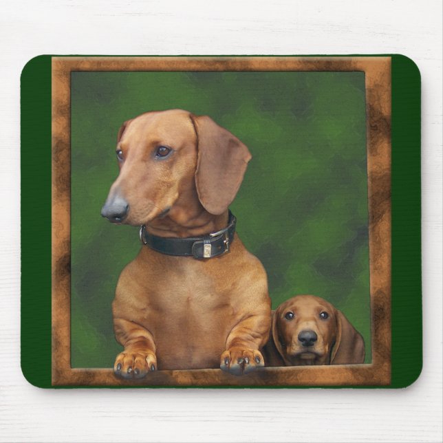 Doxies in the mousepad! mouse mat (Front)