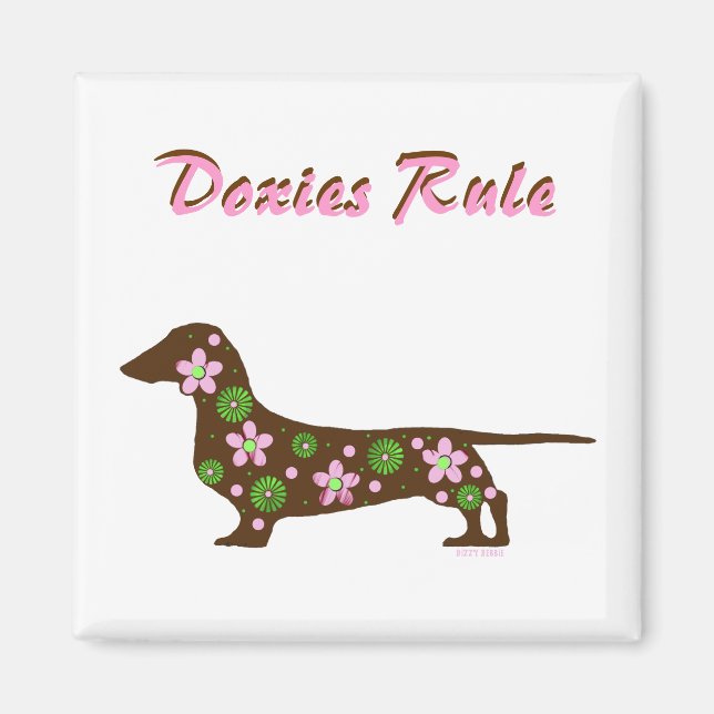 Doxies Rule Magnet (Front)