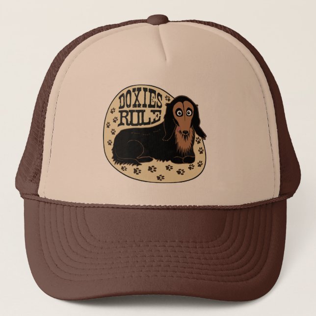 Doxies Rule Trucker Hat (Front)