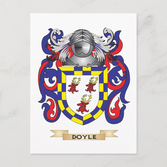 Doyle Coat of Arms Postcard (Front)