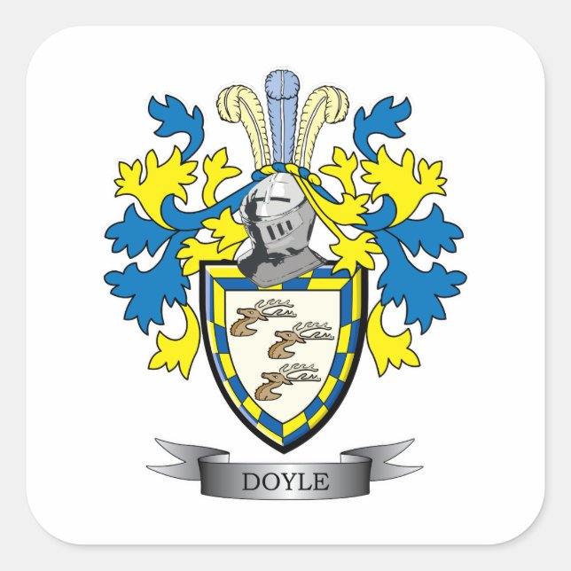 Doyle Coat of Arms Square Sticker (Front)
