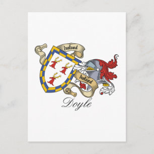 Doyle Family Crest Postcard