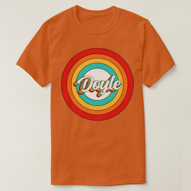 Doyle Name Shirt Vintage Doyle Circle (Design Front)
