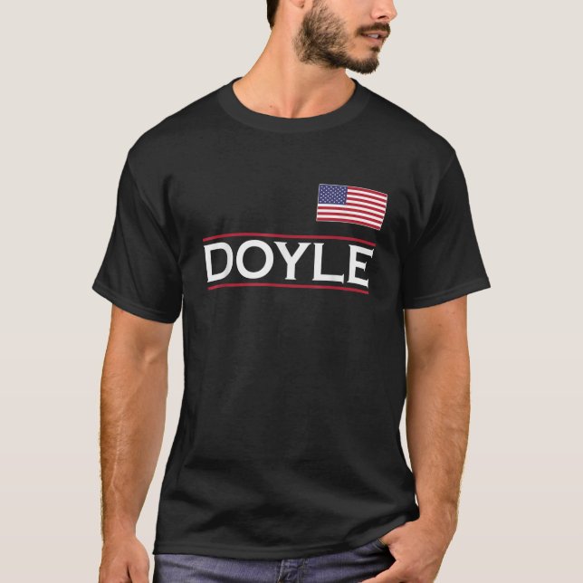 DOYLE Personalised Name Funny Birthday Gift Idea T-Shirt (Front)