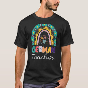 DOYo Rainbow German Teacher Appreciation Bilingual T-Shirt