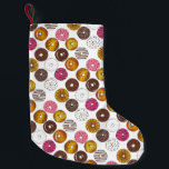 Dozen Doughnuts Doughnuts Breakfast Junk Food Food Small Christmas Stocking<br><div class="desc">Holiday stocking features an original marker illustration of an assortment of delicious breakfast doughnuts including glazed,  frosted,  chocolate cake,  French twist,  butternut crunch and more!

Don't see what you're looking for? Need help with customisation? Contact Rebecca to have something designed just for you.</div>
