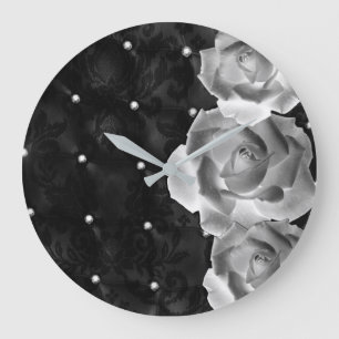 Dozen Roses Large Clock