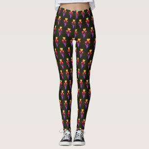 Dozens of Cute Yellow Tulips on Customised Modern Leggings