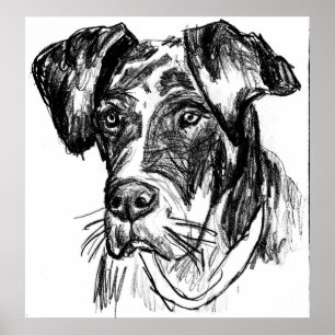 dozer1a blk-wt scan a poster