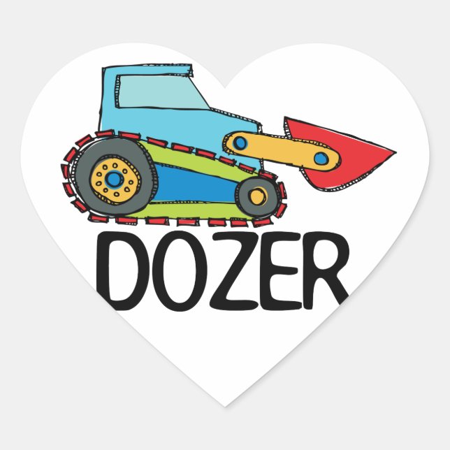 Dozer Heart Sticker (Front)