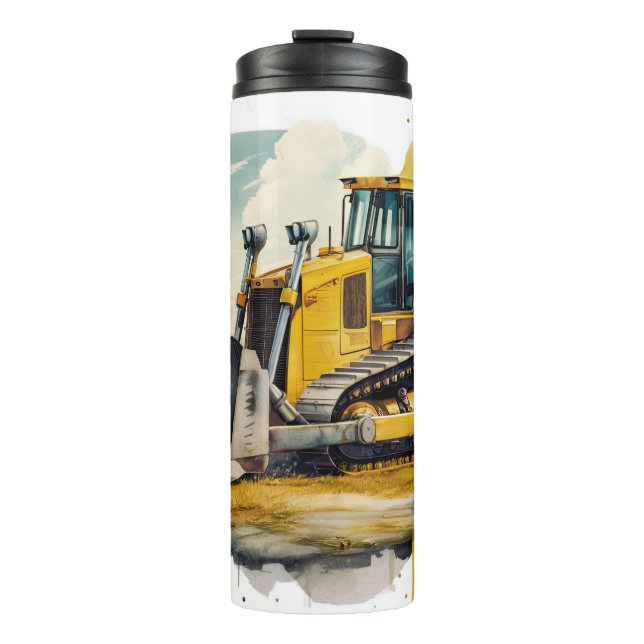 Dozer Life, Bulldozer Construction Equipment Thermal Tumbler (Front)
