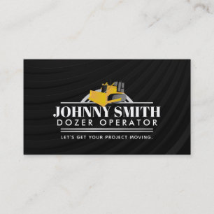 Dozer Slogans Business Cards
