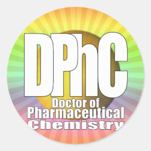 DPhC LOGO Doctor of Pharmaceutical Chemistry Classic Round Sticker