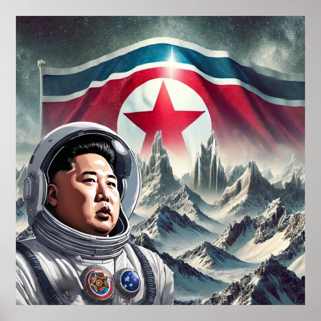 DPRK Conquest of Space Poster (Front)