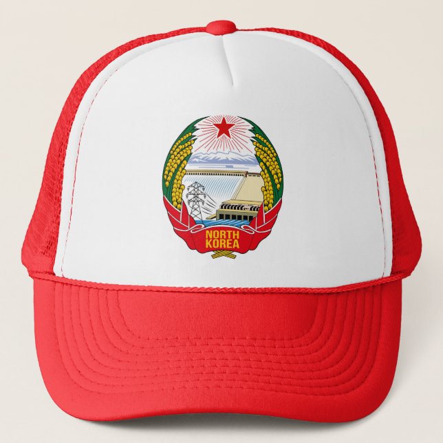 DPRK (North Korea) Emblem Trucker Hat (Front)