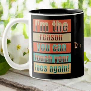 DPT Doctor Of Physical Therapy Funny Personalised Two-Tone Coffee Mug