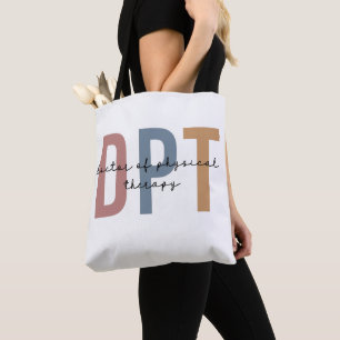 DPT Doctor of Physical Therapy Physical Therapist Tote Bag