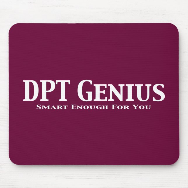 DPT Genius Gifts Mouse Mat (Front)