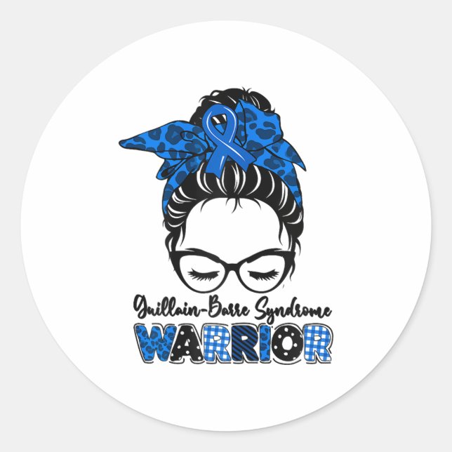 Dpx3 Guillain Barre Syndrome Awareness Month Warri Classic Round Sticker (Front)