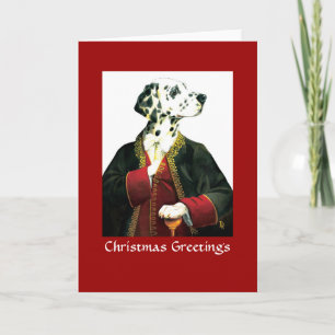 DR004 Dalmation, Christmas Greetings Holiday Card