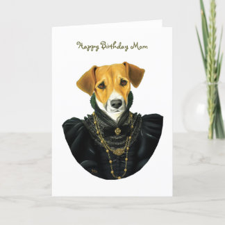 DR037 Jack Russell Terrier, Happy Birthday Mum Card