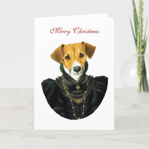 DR037 Jack Russell Terrier, Merry Christmas Holiday Card