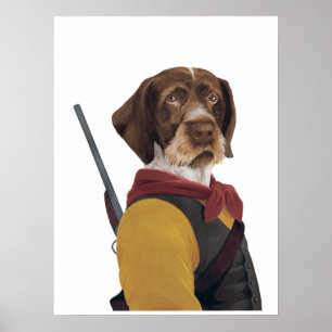 DR152 German Gun Drahtaar poster