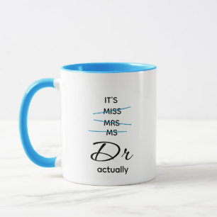 Dr. Actually Blue Mug