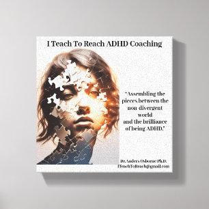 Dr Anders Osborne Ph.D. ADHD Poster Canvas Print