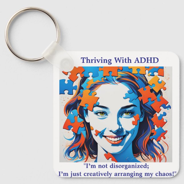 Dr.Anders Osborne Ph.D.- Positive Quote ADHD Mug Key Ring (Front)