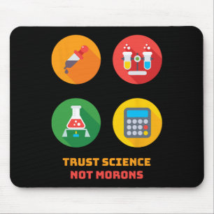 Dr. Anthony Fauci Trust Science Not Morons Retro V Mouse Mat