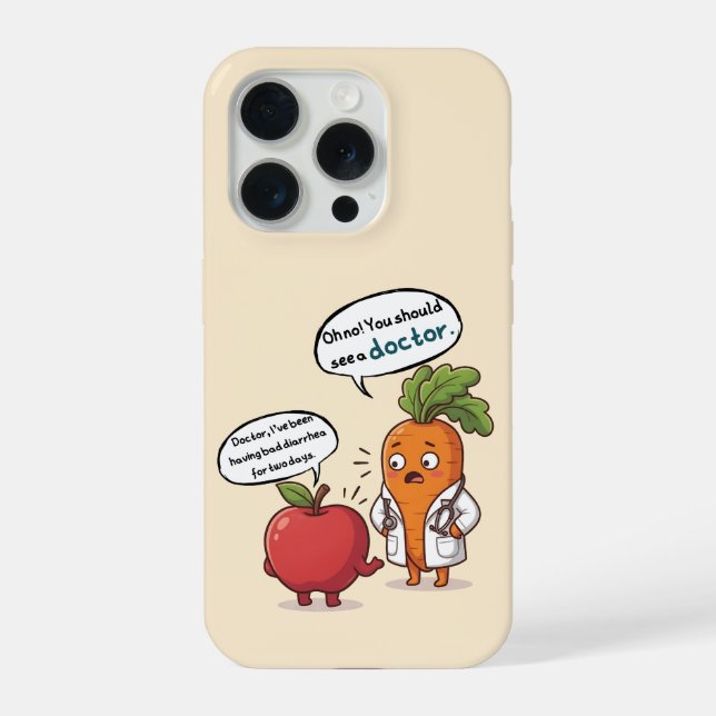 ​Dr. Carrot with His First Patient Funny  iPhone Case (Back)