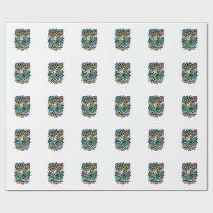 DR Congo Goal Energy Skeleton Striker Nations Crea Wrapping Paper